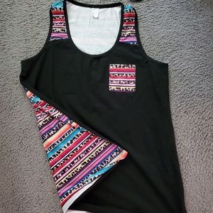 Brand new with tags leopard serape tank top